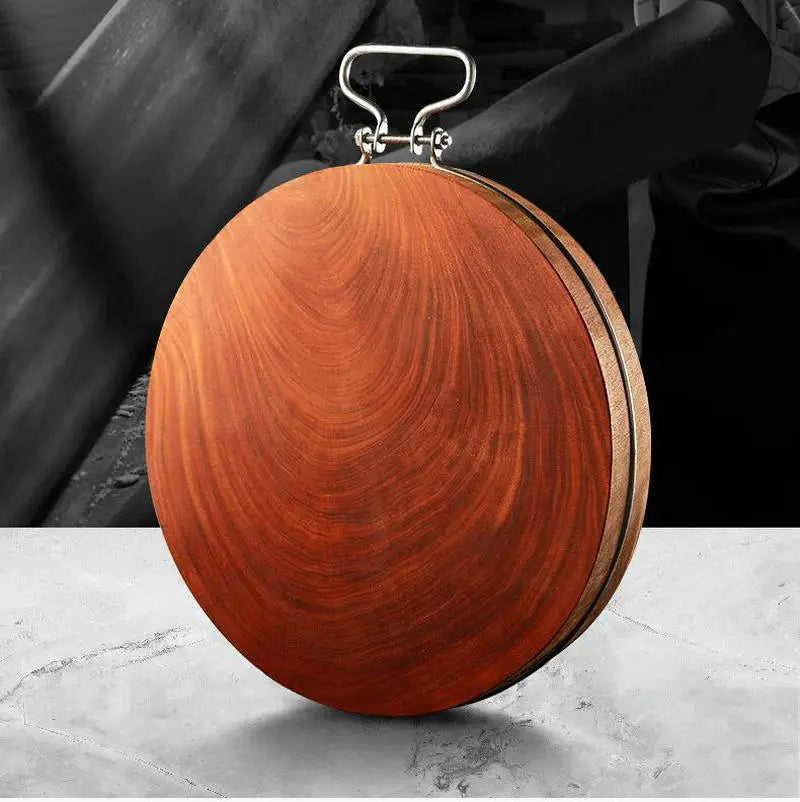 Solid Wood One Piece Ironwood Professional Cook Kitchen Chopping Board Chef Present No Paint Healthy Clam Wood Cutting Plate