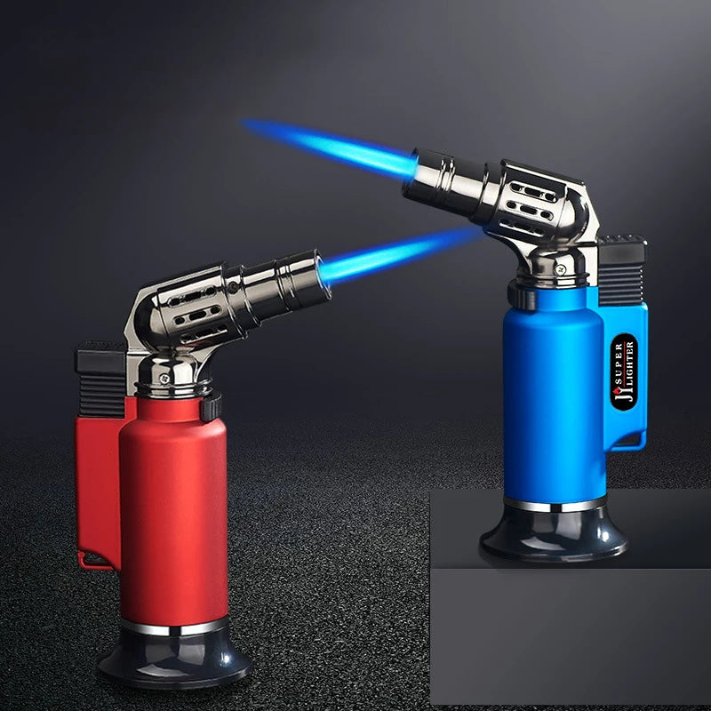 Metal Windproof Turbo Gas Lighters Smoking Accessories Kitchen Cooking Jewelry Welding Cigarettes Lighters Gadgets For Men