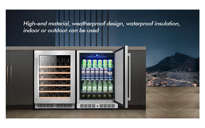 Factory Supply Black Color Beer Beverages Cooler 110L Stainless Steel Built-In Glass Door Refrigerator with Lock