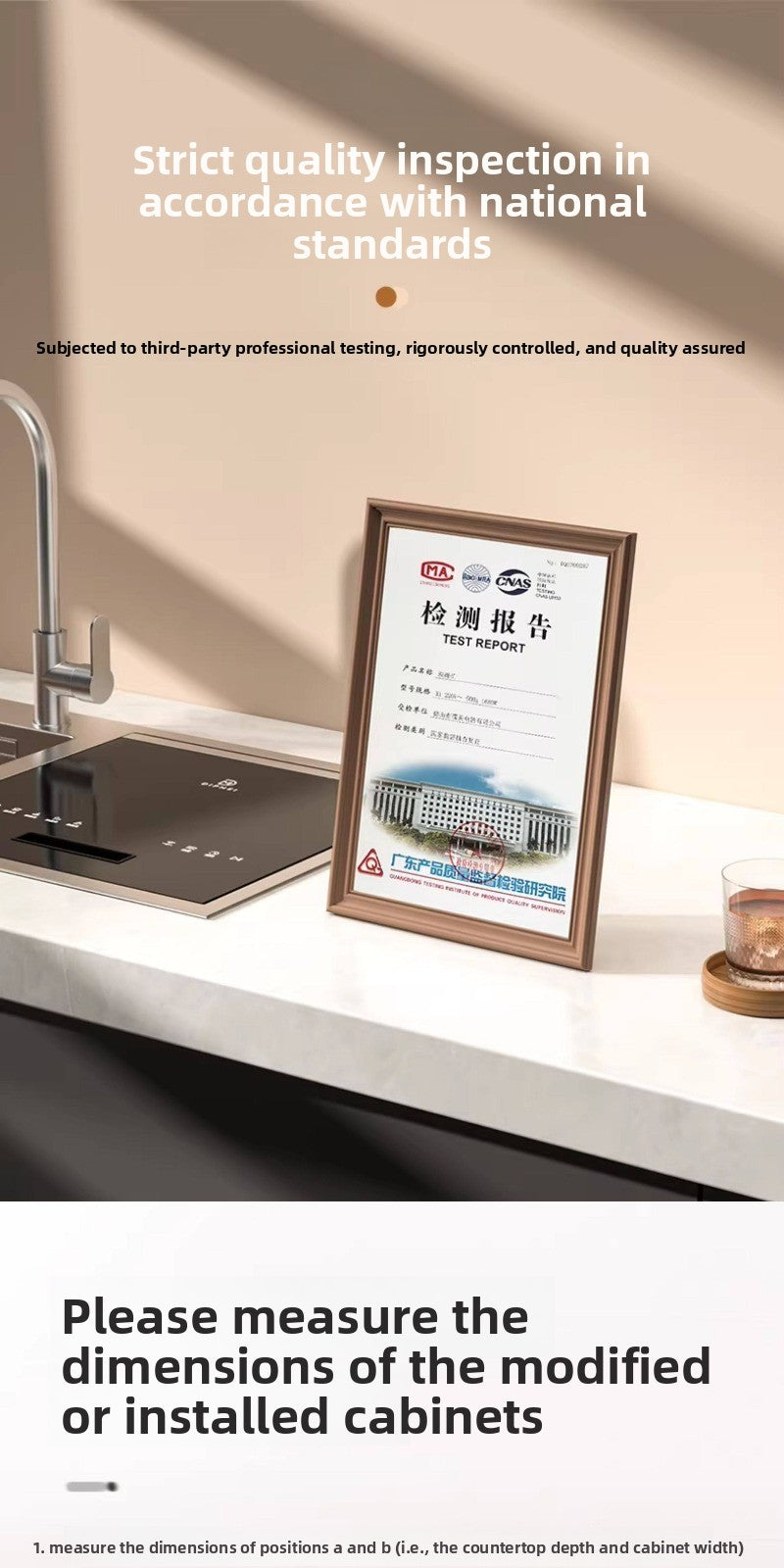 Integrated Sink Dishwasher Built in Disinfection Cabinet Large Capacity Fully Automatic Home Ultrasonic Cleaning EU US UK Plug