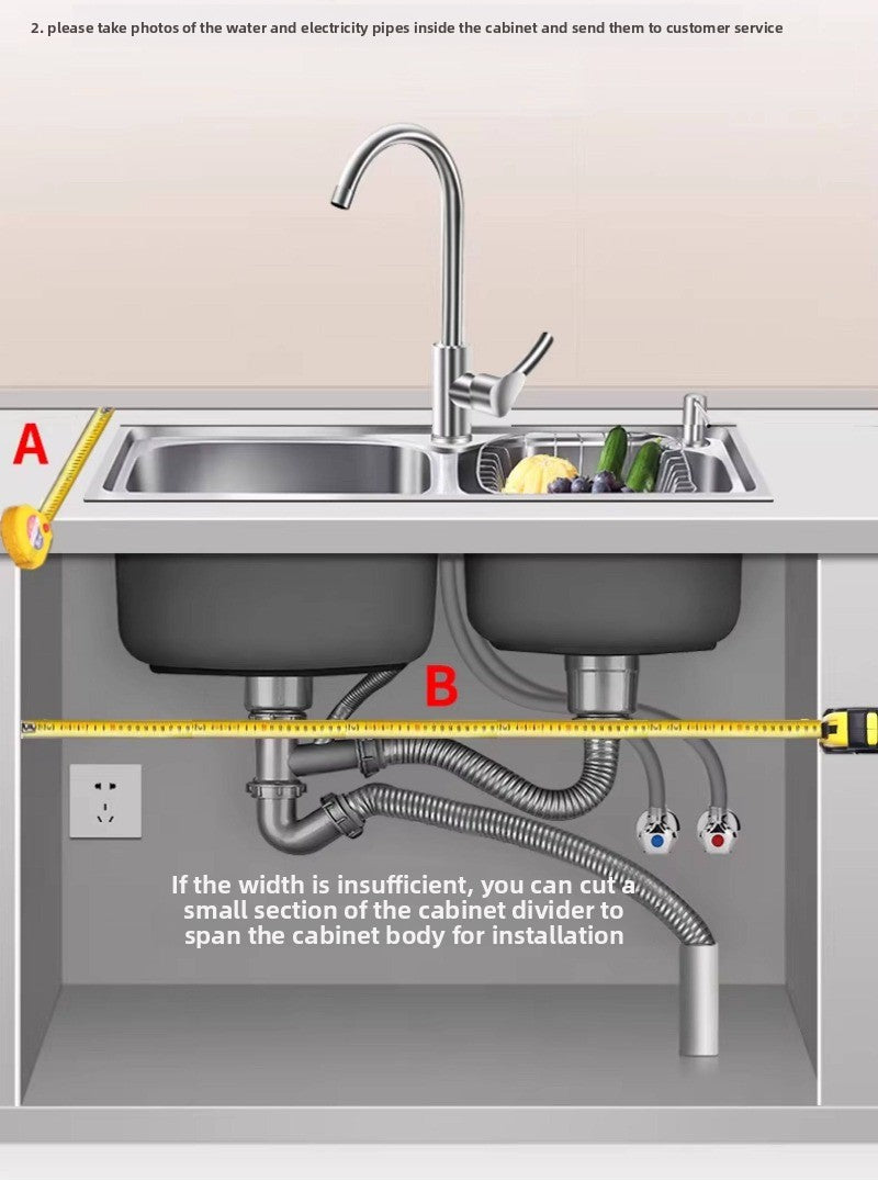 Integrated Sink Dishwasher Built in Disinfection Cabinet Large Capacity Fully Automatic Home Ultrasonic Cleaning EU US UK Plug