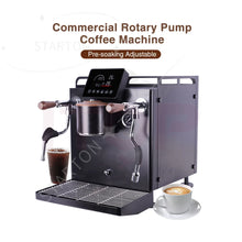 Commercial Rotary Pump Coffee Machine - Single Group 9Bar Dual Boiler 3200W for Small Café with Automatic Water Supply