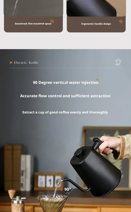 900ML Electric Gooseneck Kettle Constant Temperature Rapid Heating Hand Brew Coffee Pot Gooseneck Kettle Tea Kettle 110V/220V