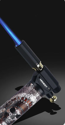 HONEST Cigar Welding Gun Lighter Metal Windproof Multi Functional Outdoor Barbecue Kitchen Turbine Torch Butane Gas Lighter