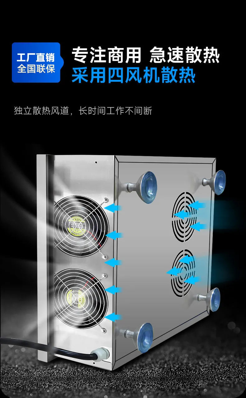 5000W Commercial Concave Induction Cooker High Power Electric Wok Stove for Restaurant Kitchen
