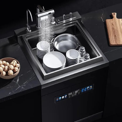Dishwasher,Integrated Sink All-in-one,Kitchen Sink,Automatic Cleaning,Smart Home Appliance,Space-saving Efficient Dishwasher