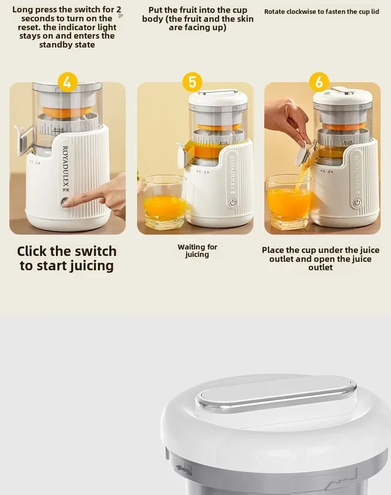 Large-Diameter Orange Juicer Juice And Pulp Separator Home Tea Shop Vegetable Fruit Juicing Machine for Kitchen Use