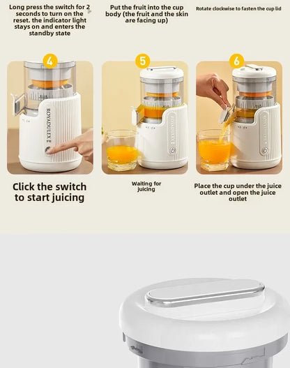 Large-Diameter Orange Juicer Juice And Pulp Separator Home Tea Shop Vegetable Fruit Juicing Machine for Kitchen Use