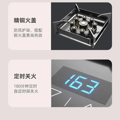 New for home kitchens Large Flame Single Burner Gas Stove for Natural LPG, with Cooktop gas cooker