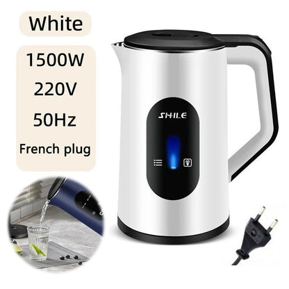2.2L Stainless Steel Electric Digital Display Large Tea Kettle Auto-Shutoff Hot Water Boiler 1500W Fast Boil Home Kitchen Tools