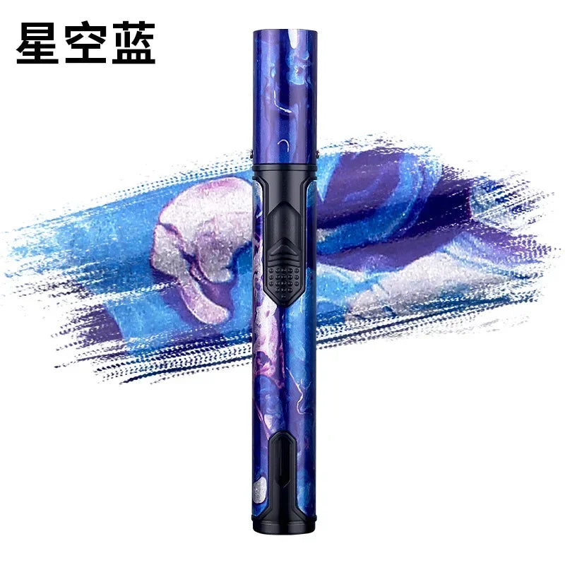 HONEST Metal Windproof Inflatable Lighter Pen Torch Jet Flame Butane Lighter Kitchen Barbecue Candle Camping Men's Small Tool