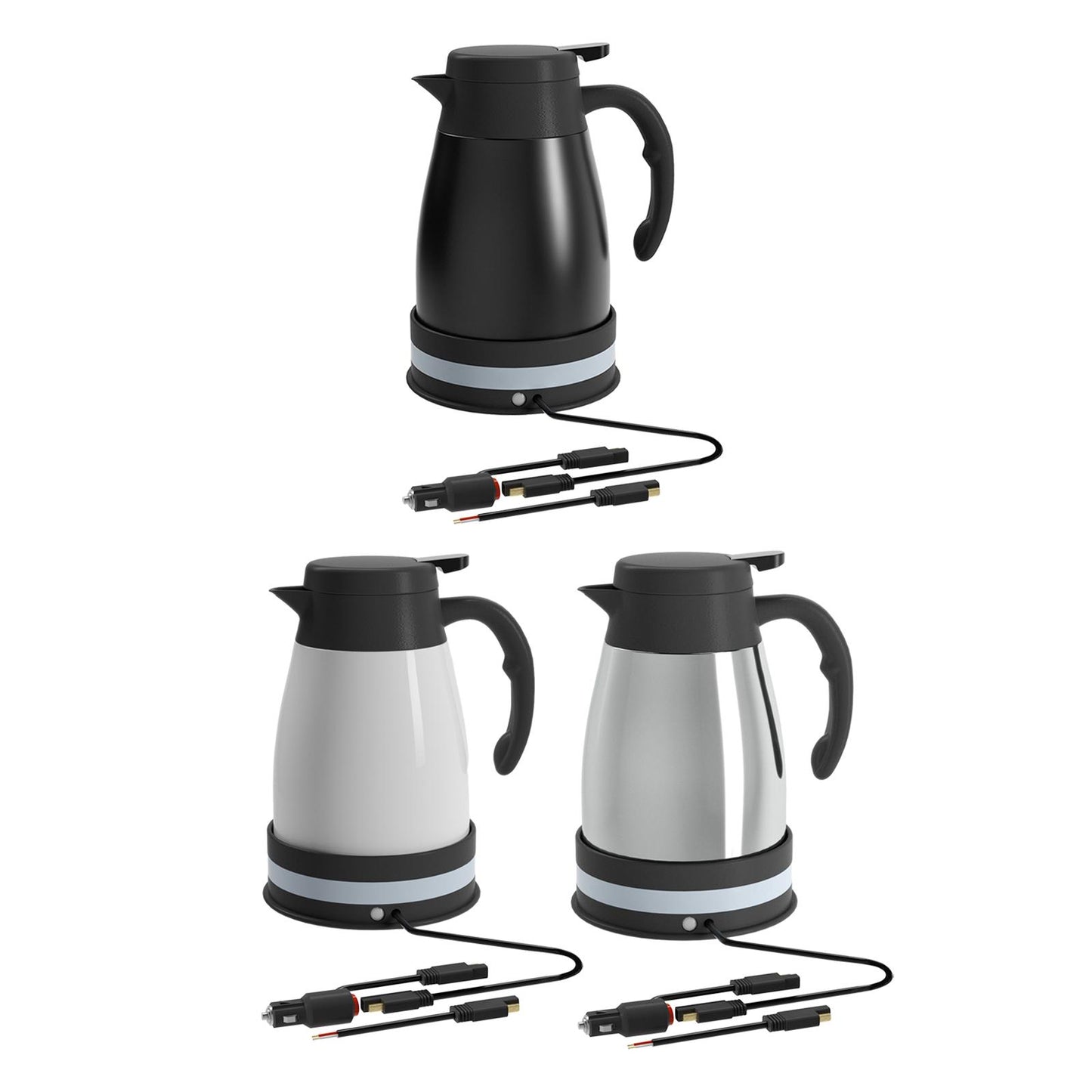 Car Electric Kettle DC 24V Auto Shut Off Automotive Accessories with Cigarette Lighter Heating Kettle for Outdoor Camping