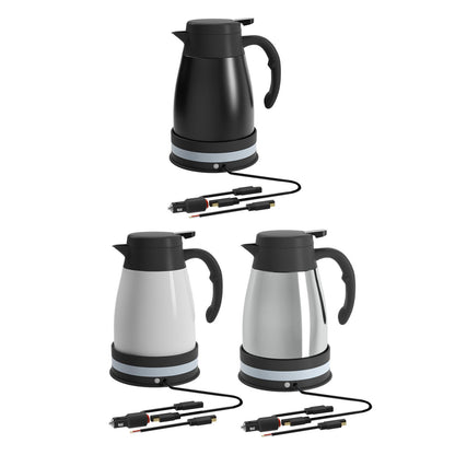 Car Electric Kettle DC 24V Auto Shut Off Automotive Accessories with Cigarette Lighter Heating Kettle for Outdoor Camping