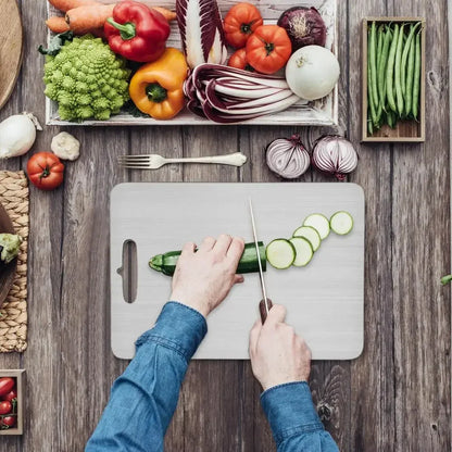 Titanium Cutting Stainless Boards for Kitchen Board 316 Steel Thickened Double Sided Food Grade Portable Fruit Meat Chopping