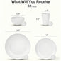 32-Piece Wheat Straw Dinnerware Set | Service for 8 | BPA-Free, Unbreakable, Microwave & Dishwasher Safe | Colorful Plates, Bowl