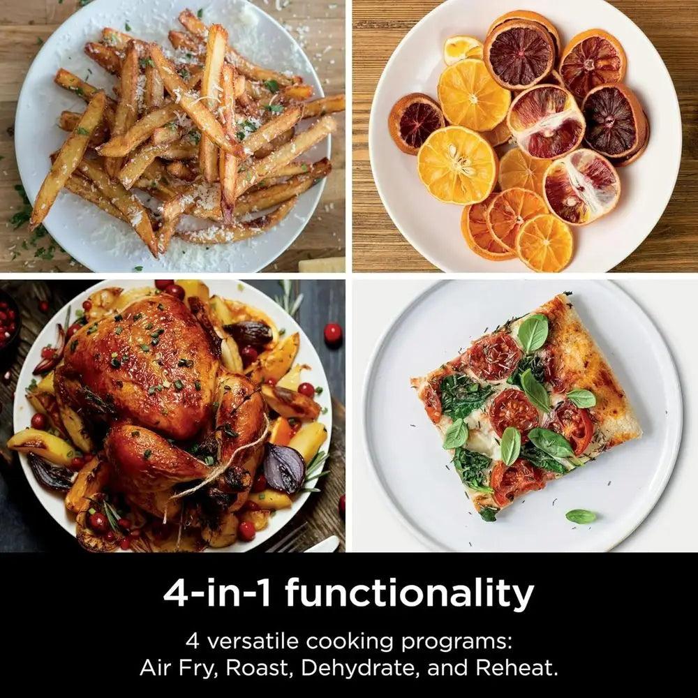 DoubleStack XL 2-Basket Air Fryer, 10 QT, 4 Foods at Once, Compact, 4-in-1, Smart Start & Match Cook, Air Fry, Broil, Bake, Easy