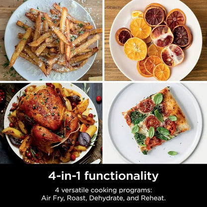 DoubleStack XL 2-Basket Air Fryer, 10 QT, 4 Foods at Once, Compact, 4-in-1, Smart Start & Match Cook, Air Fry, Broil, Bake, Easy
