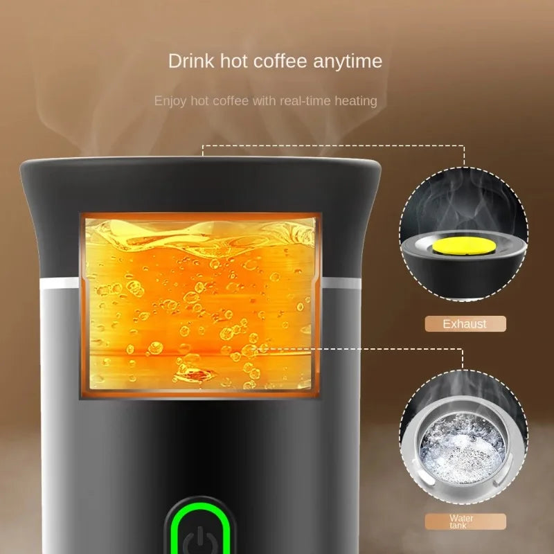 Portable Coffee Maker 3-in-1 Espresso Machine for Travel 20 Bar Mini Coffee Maker Compatible with Ground Coffee Maker Cafetera