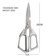 WXCOO Japanese Household Kitchen Scissors SK5 Stainless Steel Multi-Purpose Shears Specialized Heavy-Duty Chicken Bone Scissor