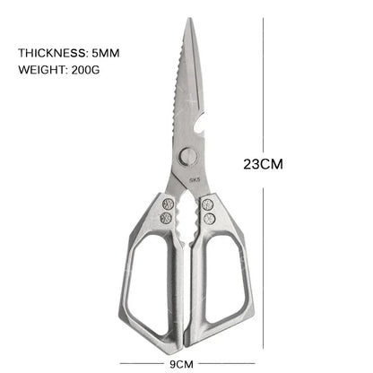 WXCOO Japanese Household Kitchen Scissors SK5 Stainless Steel Multi-Purpose Shears Specialized Heavy-Duty Chicken Bone Scissor