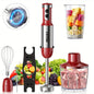 PRASKY 5-in-1 Handheld Immersion Blender with High Power Motor & Multi-Attachment System - Powerful Motor, Whisk, Meat Chopper