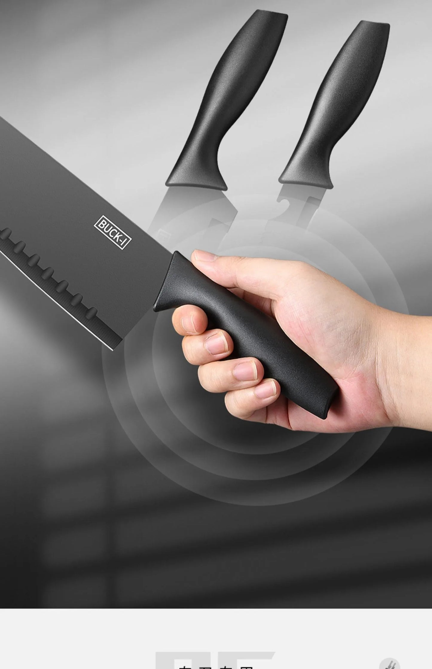 Kitchen Knife set Stainless steel Fixed blade Household Kitchen Cooking Tools Sharp Cutting Meat and Fruit knife