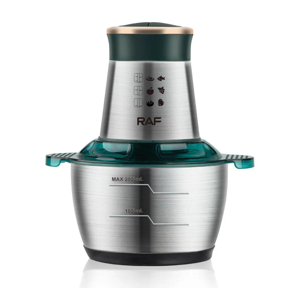 2 Speeds Electric Chopper Meat Grinder Stainless Steel Mincer Food Processor Kitchen Slicer Egg Beater Garlic Vegetable