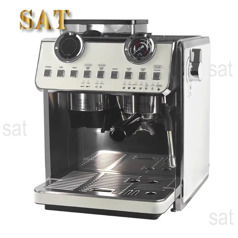 oo-Espresso Coffee Maker 20Bar Double Boilers Dual Pumps Italian Coffee Machine Automatic Coffee Machine With Grinder
