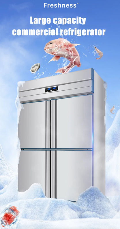 Rebirth Large 500 L 1000 L 1500 L 6 Doors 4 Door Commercial Kitchen Equipment Fridge Refrigerator