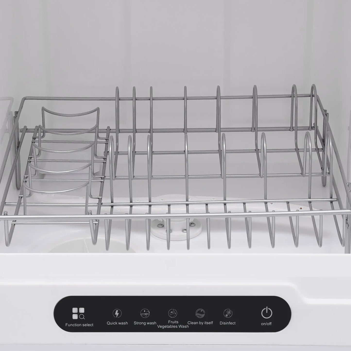Portable Countertop Dishwasher Compact Dishwasher Mini Countertop Dishwasher 15.74*15.74*17.71in High-Temperature Water Twelve High-Performance Spray Jets Low Noise For Home Apartment Camper Rv