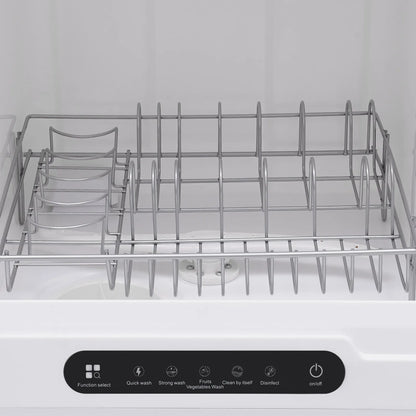 Portable Countertop Dishwasher Compact Dishwasher Mini Countertop Dishwasher 15.74*15.74*17.71in High-Temperature Water Twelve High-Performance Spray Jets Low Noise For Home Apartment Camper Rv