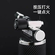 HONEST Double Flame Welding Gun Gas Torch Lighter Safety Lock Switch Jet Fire Open Fire Switching BBQ Kitchen Cigar Lighters