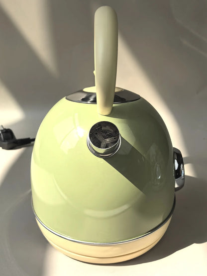 1850W Retro Printed Paint Electric Kettle Auto Power Off 304 Stainless Steel Boiling kettle With Temperature Display Teapot 1.7L