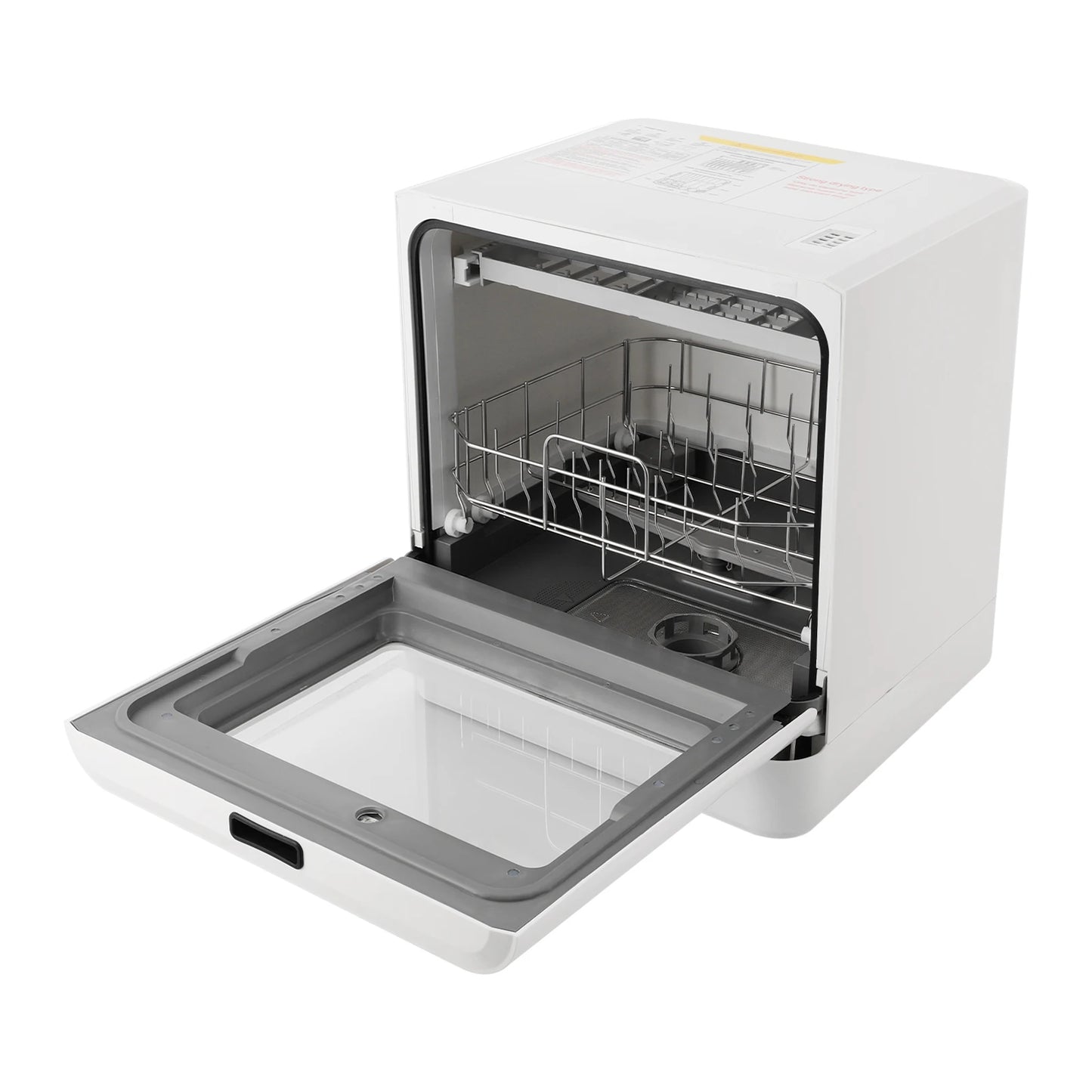 Portable Mini Countertop Dishwasher 39*43*46cm/15.35*16.92*18.11in- US Standard Household Energy-Saving Efficient with LED Display Bowl Rack Chopsticks Rack