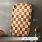 Creative checkerboard grid Cutting board household mosaic chopping board kitchen auxiliary food board fruit solid wood case plat