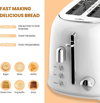 Electric Stainless Steel Multifunction Pop up Toaster with Automatic Shut-off for Household & Hotel