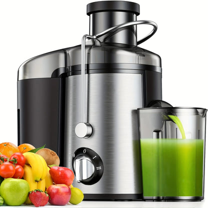 Multi-Function Juicer, Juice Blender, Mixer, Food Processor, 3-Inch Wide-Mouth Juicer Extractor for Vegetables And Fruits, 3-Speed Settings, Easy to Clean, Detachable, High Juice Yield, Fast Juicing, Quick Juice Extraction fo