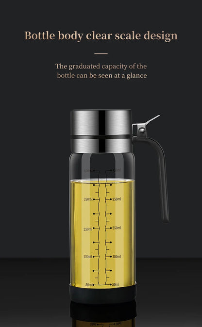 Oil bottle glass Oil pot leakproof Tank Kitchen soy sauce Bottles Vinegar Pots Seasoning Tool Set Of Household Flip Lid