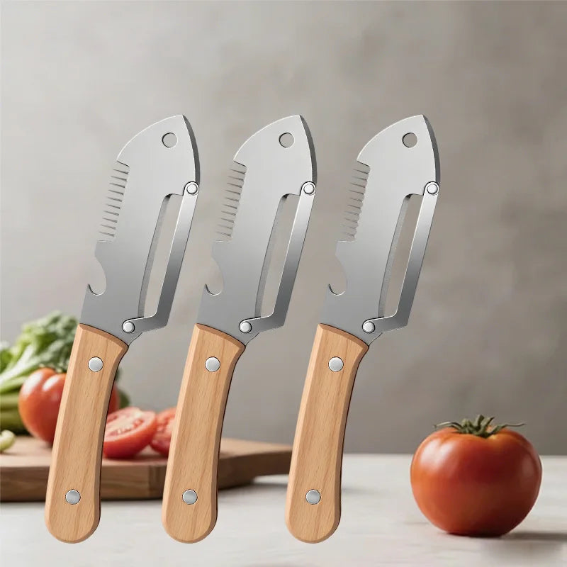 Kitchen Peeler Scissors Cutter Vegetable Peeler Bottle Opener Peeling Knife Fruit Kitchen Accessories Household Slicing Tools