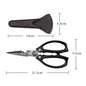 New Heavy-Duty Kitchen Scissors - High-Hardness Stainless Steel for Chicken Duck Fish Bones, Multi-Purpose & Razor Sharp