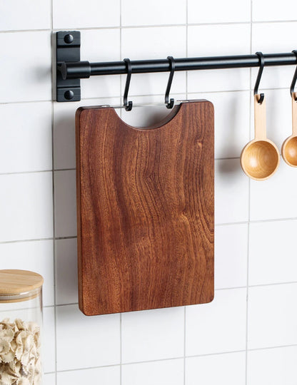 Ebony chopping board solid wood square plate multi-functional double-sided cutting board kitchen whole wood cutting board
