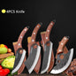 WXCOO Forged Butcher Bone Cutter Kitchen Knife Stainless Steel with Sheath 1~8pcs Chef Fruit Knives Scissor BBQ Cooking Boning