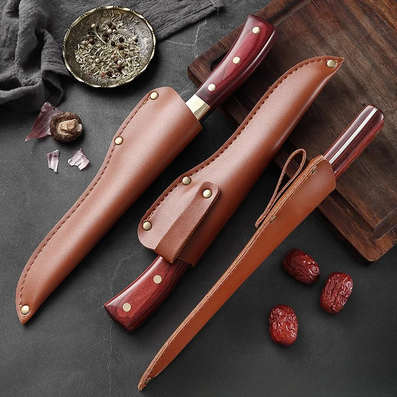 Forged Boning Knife Original Design block chef cooking 3 pieces stainless steel kitchen knives kitchen knife set for kitchen