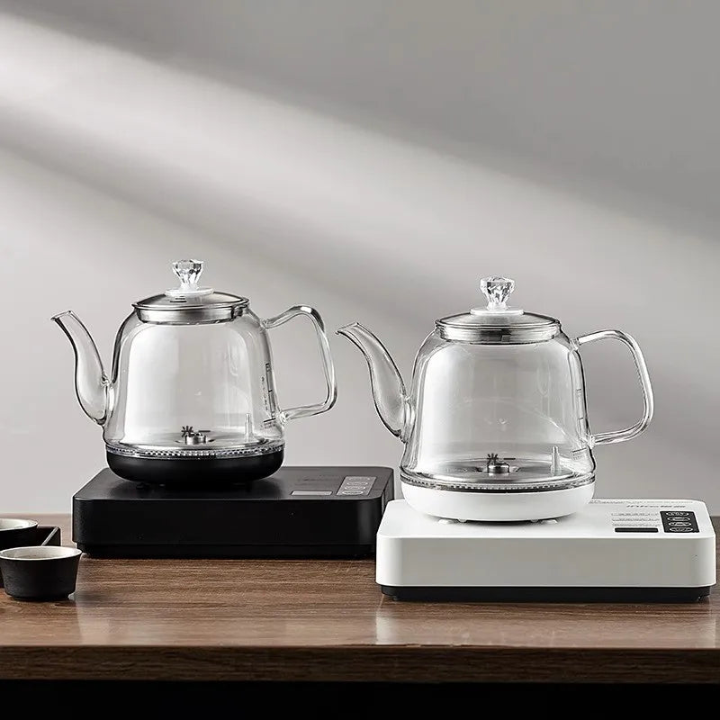 1350W Multifunction Automatic Bottom Electric Kettle Temperature Control Glass Teapot Home Tea Brewing Machine Auto Power Off 1L