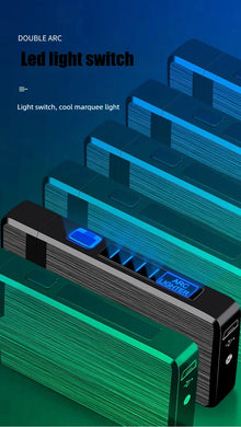 Plasma Dual ARC Touch Sensitive Lighter USB Rechargeable Windproof Flameless Lighter Gift for Men
