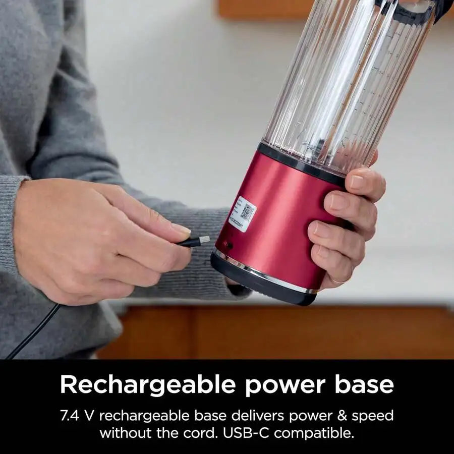 Blast Portable Blender & Accessories, Cordless, 18 Oz. Vessel, Personal Blender For Shakes & Smoothies, Leakproof Lid & Sip Spou