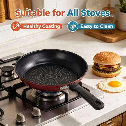 Premium Granite Non Stick Frying Pan, Multipurpose Kitchen Skillet for Steak, Eggs, Pancakes & Breakfast, Universal Compatibility