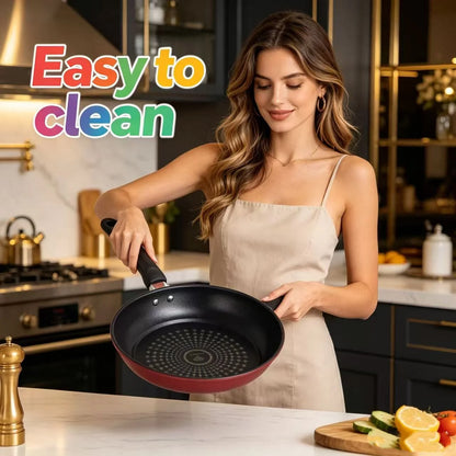 Premium Granite Non Stick Frying Pan, Multipurpose Kitchen Skillet for Steak, Eggs, Pancakes & Breakfast, Universal Compatibility