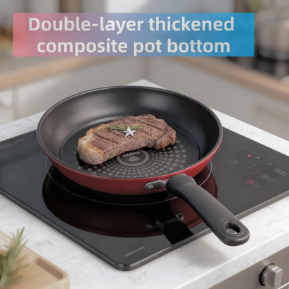 Pan non-stick pan universal induction cooker gas stove suitable for household fried eggs steak pancake pan small wok frying pan.