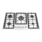 5-Burner Natural Gas Cooktop Drop-In Fierce Fire Kitchen Gas Stove with Flame Failure Protection Stainless Steel Gas Stove
